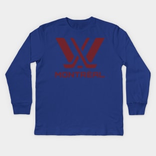 🏒 PWHL - MONTREAL 🏒 Kids Long Sleeve T-Shirt